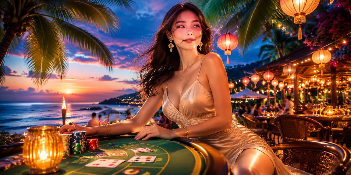 Dealer casino trực tiếp tại bàn Baccarat 50s phong cách neon Hà Nội